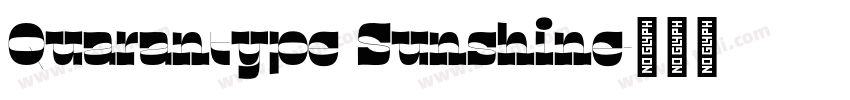 Quarantype Sunshine字体转换